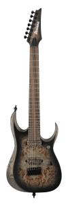 Ibanez RGD71ALPA Chitarra Elettrica 7 Corde Charcoal Burst Black Stained Flat