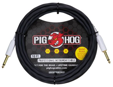 Pig Hog Hex Silent Cable 10Ft 3m Grey