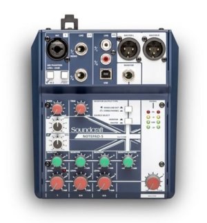 Soundcraft Notepad 5 Mixer Analogico Usb