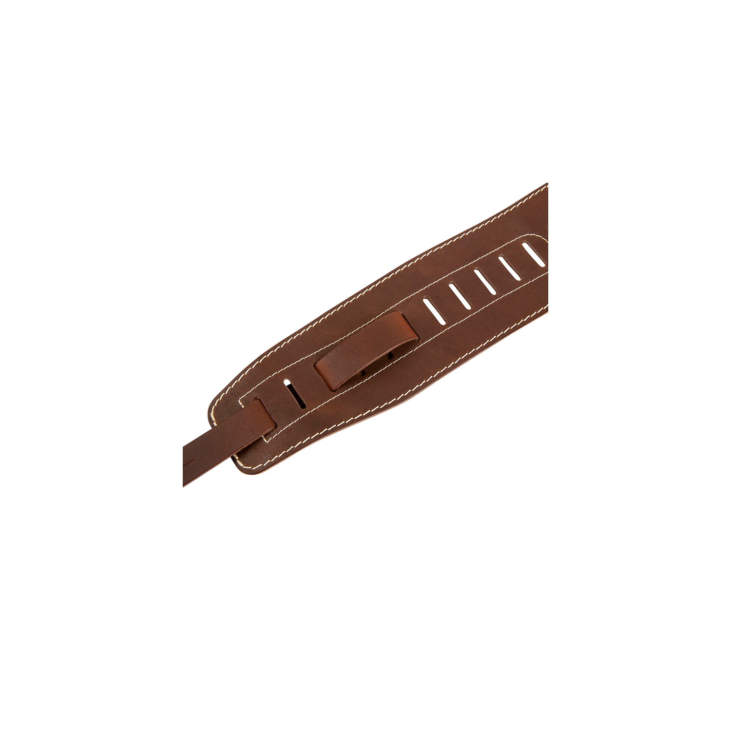 Sadowsky Tracolla 90mm in Pelle Marrone Logo Gold